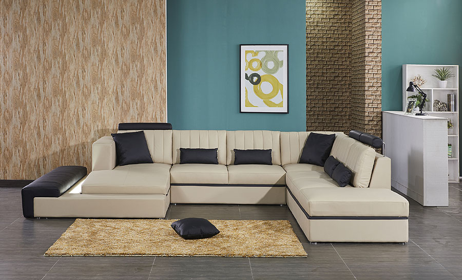 Loraine Leather Sofa Lounge Set